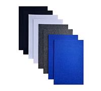 Jtnohx Feutrine Loisir Creatif, Tissu de Feutre 2 mm D'épaisseur, 8 Pièces 20x30cm Feuilles de Feutre Rigide, Feutrine de Couleur pour L'artisanat(Série Gris Blanc)