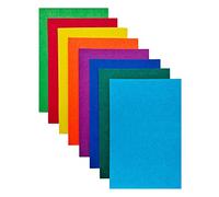 Jtnohx Feutrine Loisir Creatif, Tissu de Feutre 2 mm D'épaisseur, 8 Pièces 20x30cm Feuilles de Feutre Rigide, Feutrine de Couleur pour L'artisanat(Série Couleurs de l'arc-en-ciel)