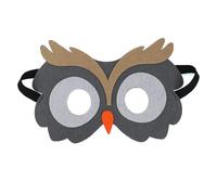 Jtnohx Masques Animaux en Feutrine, 10 Masques d'Halloween Enfant, Accessoires de Fête D'anniversaire Costume D'animaux(Hibou Masques)