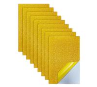 Jtnohx Mousse de Paillettes avec Auto-adhésif, Autocollants de Mousse Eva, Feuilles de Mousse pour L’artisanat, 9 Pcs 17.78×28.7cm Mousse de Paillettes Adhésive pour Projets d’artisanat (Jaune)