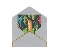 JTNWEC Carte de vœux avec impression artistique végétale avec papier perlé doré, cartes d'anniversaire gris clair pour occasions spéciales