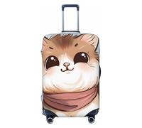 JTNWEC Cartoon Cat 1 Housse de bagage de voyage imprimée - Personnalisation, protection élastique pour valise, Noir/blanc, XL( Fit 29-32 Inch Luggage)