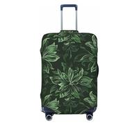 JTNWEC Hunter Housse de protection élastique pour valise Motif pétales floraux Vert, Noir/blanc, M( Fit 22-24 Inch Luggage)
