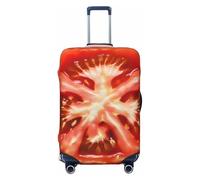 JTNWEC Tomato Slice Housse de protection élastique pour valise Motif tranche de tomate, Noir/blanc, M( Fit 22-24 Inch Luggage)