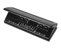 JTOOYS Perforatrice réglable à 6 trous en métal pour planificateur quotidien et agenda personnel, perforatrice inoxydable avec espacement réglable