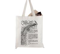 JTOUK Bookish Gift Sac fourre-tout en toile Motif orgueil et préjugés, Pride Tote EU, 13.78 inch x 14.96 inch, Large
