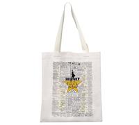 JTOUK Broadway Sac fourre-tout musical inspiré de Hamilton Merch History Has Its Eyes On You, Eyes on You Tote Eu, 13.78 inch x 14.96 inch, Large