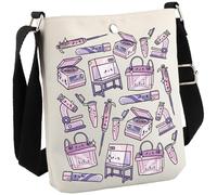 JTOUK Cadeau de biochimie Microbiologie moléculaire Laboratoire Science Cadeau Lab Tech Sac à bandoulière, Lab Cb UE, 8.27 Inches ×6.5 Inches × 0.79 Inches