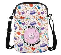 JTOUK Cadeau de thérapie musicale pour thérapeute, remise de diplôme, sac à bandoulière « I'M A Music Therapist », Musicothérapeute Cr Eu, 5.91 Inches ×8.27 Inches