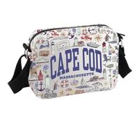 JTOUK Cape Cod - Cadeau de voyage dans le Massachusetts - Cadeau de voyage pour enterrement de vie de jeune fille - Sac à bandoulière Cape Cod Massachusetts, Cape Cod Hkb UE, 8.27 Inches × 5.91 Inches