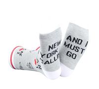 JTOUK Chaussettes de voyage New York New York « New York Is Calling I Must Go » - Cadeau pour les amateurs de New York, New York appelle l'UE, One Size Tall