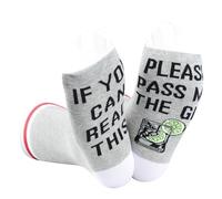 JTOUK Chaussettes pour amateurs d'alcool sur le thème du gin, Pass Me Gin EU, One Size Tall