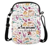 JTOUK Dark Romance Gift BW Book Series Gift Sac à bandoulière avec inscription « Be The Butcher To My Black Bird », Blackbird Cr EU, 5.91 Inches ×8.27 Inches