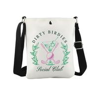 JTOUK Dirty Birdies Social Club Sac à bandoulière Preppy Martini Cadeau de golf Cadeau d'été, Dirty Birdies Cb Eu, 5.91 Inches ×8.27 Inches