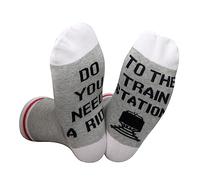 JTOUK Do You Need a Ride To The Train Station Chaussettes pour fans, To The Train Station EU, taille unique
