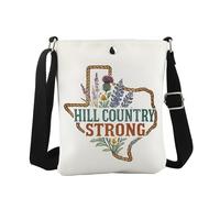 JTOUK Hill Country Sac à bandoulière solide Texas Strong Inondation Survivor Cadeau pour les victimes de catastrophes, Hill Cb UE, 8.27 Inches ×6.5 Inches × 0.79 Inches