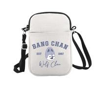 JTOUK Korean Pop Gift K-Pop Group Merch Kpop Boys Group Est 1997 Wolf Chan Sac à bandoulière K-Pop Cadeau pour les amateurs de musique, 1997wolf Cr Eu, 5.91 Inches ×8.27 Inches