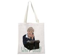 JTOUK Murder Mystery Series Sac fourre-tout Jessica Fletcher, Who's Dead Tote Eu, Width: 38 cm, Height: 35 cm