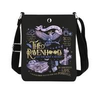 JTOUK Sac à bandoulière Dark Romance Book Romance Reader Livre Lecture Merch, Raven Cb EU, 8.27 Inches ×6.5 Inches × 0.79 Inches