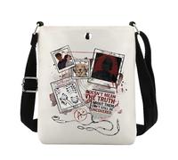JTOUK Sac à bandoulière de la série TV Murder - Cadeau pour détective - Pour lecteur de livres - AGGGTM, Cb UE non couvert, 8.27 Inches ×6.5 Inches × 0.79 Inches