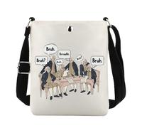 JTOUK Sac à bandoulière inspiré des enseignants d'histoire - Cadeau pour amateur d'histoire, Bruh Cb EU, 8.27 Inches ×6.5 Inches × 0.79 Inches