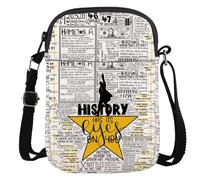 JTOUK Sac à bandoulière musical avec inscription « History Has Its Eyes On You » pour professeur de théâtre, acteur, actrice, Eyes on You Cr Eu, 5.91 Inches ×8.27 Inches