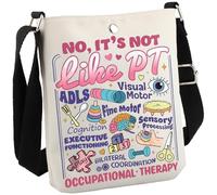 JTOUK Sac à bandoulière pour ergothérapeute Cadeau OT Month No It's Not Like PT, Comme Pt Cb Eu, 8.27 Inches ×6.5 Inches × 0.79 Inches