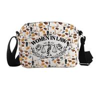JTOUK Sac à bandoulière pour femme - Cadeau d'avocat - Cadeau de remise de diplôme pour femme, Droit des femmes Hkb Eu, 8.27 Inches × 5.91 Inches × 0.79 Inches
