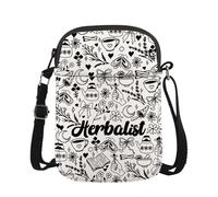 JTOUK Sac à bandoulière pour herboriste, cadeau inspiré de la nature, cadeau herboriste, herboristerie, herboristerie, marchandise, Herboriste Cr Eu, 5.91 Inches ×8.27 Inches