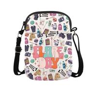 JTOUK Sac à bandoulière pour la sensibilisation aux maladies chroniques, cadeau de sensibilisation aux maladies rares, cadeau pour la fibromyalgie, Flare Day Cr EU, 6.5 Inches ×8.27 Inches