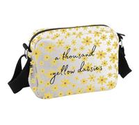 JTOUK Sac à bandoulière pour les fans de l'émission télévisée avec étoiles et marguerites jaunes, Marguerites jaunes Hkb UE, 8.27 Inches × 5.91 Inches × 0.79 Inches