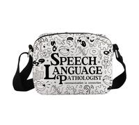 JTOUK Sac à bandoulière pour orthophoniste - Cadeau SLP, SLP HKB EU, 24cm*18cm*8cm
