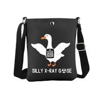 JTOUK Sac à bandoulière Silly X-Ray Goose - Cadeau de technologie, de radiologie - Cadeau de travail, Oie à rayons X Cb UE, 5.91 Inches ×8.27 Inches