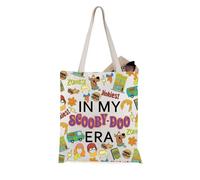 JTOUK Sac fourre-tout avec personnages animés « In My Scooby Era », Doo Tote EU, 13.78 inch x 15.75 inch, Large