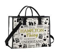 JTOUK Sac fourre-tout en toile musicale - Cadeau pour professeur de théâtre et actrice, Hamthing Lt EU, 14.96”* 6.7”* 11.81” ,Large