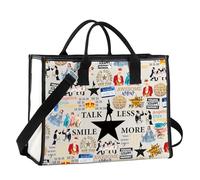 JTOUK Sac fourre-tout en toile pour fans de théâtre musical Talk Less Smile More, Smile More Lt Eu