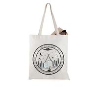 JTOUK Sac fourre-tout « Go Outside Worst Case Scenario » - Cadeau mystérieux et fantastique, Go Outside Tote Eu, 14.96”* 6.7”* 11.81” ,Large