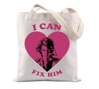 JTOUK Sac fourre-tout inspiré du film scientifique I Can Fix Him Anakin Cadeau The Empire Strikes Back Cadeau pour les fans de cinéma, Fix Him Tote EU, 13.78 inch x 15.75 inch, Large