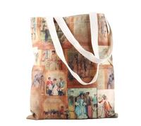 JTOUK Sac fourre-tout vintage Jane Austen Bookish pour les amateurs de romans classiques, Jane Austen Tote EU, 13.78 inch x 14.96 inch, Large