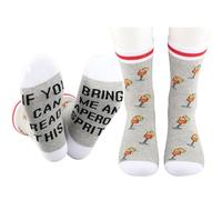 JTOUK Spritz Chaussettes d'été italiennes pour les fans de cocktails, Bring Me Spritz EU, One Size Tall