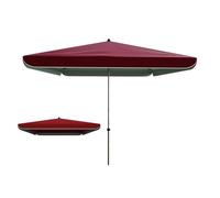 JTPMYFT Auvent de parasol de remplacement, housse de parasol de patio, tissu de parasol à 4 nervures, adapté aux jardins et aux patios(Burgundy,1.8 * 2.2m)