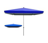 JTPMYFT Auvent de parasol de remplacement, housse de parasol de patio, tissu de parasol à 4 nervures, adapté aux jardins et aux patios(Blue,1.8 * 2.2m)