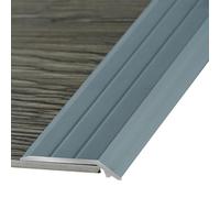 JTPMYFT Les Bandes de Transition de Sol en Alliage d'aluminium, Les rampes de seuil et Les Bandes Plates Droites conviennent aux épaisseurs de Sol de 2 à 5 mm.(Iron Gray)