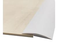 JTPMYFT Les Barres de Transition, Les Barres de seuil et Les Barres de Bordure conviennent aux Portes, aux Carreaux et aux Tapis d'une épaisseur de 3 mm ou Moins.(White)