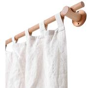 JTPMYFT Tringle à Rideaux en Bois for fenêtres, de 100 à 320 cm, Tringle à Rideaux décorative Robuste for Chambre, Cuisine et terrasse(47.2inch,Single Rod)