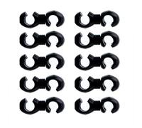 JTQYFI 10LOTS Câbles de vélo de route Clip anti-corrosion pour vélo Gestion de ligne Clasps de câble de ville