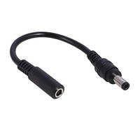 JTQYFI 4 5 x 3,0 femelle vers mâle 4530/5525/7450/7955/câble de charge carré pour ordinateur portable 90 W avec butée d'alimentation, fiche