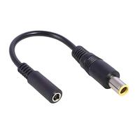 JTQYFI 4 5 x 3,0 femelle vers mâle 4530/5525/7450/7955/port carré pour ordinateur portable 90 W avec butée d'alimentation, fiche