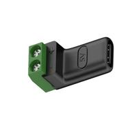JTQYFI Adaptateur de bornes sans soudure, bornes à sertir de rechange, connecteur de conversion de charge 5 V, fiche de type C facile à installer, sans soudure