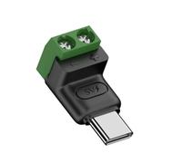 JTQYFI Adaptateur de bornes sans soudure, bornes à sertir de rechange, connecteur de conversion de charge 5 V, fiche de type C facile à installer, sans soudure
